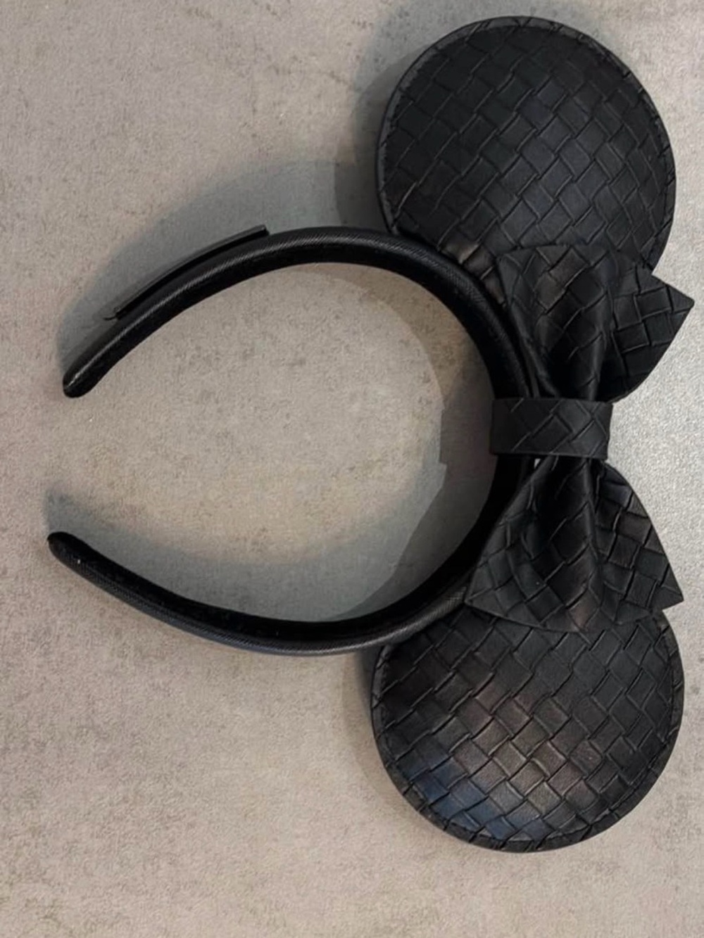Disney Black Woven Bow Ear Headband